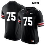 Men's NCAA Ohio State Buckeyes Thayer Munford #75 College Stitched No Name Authentic Nike White Number Black Football Jersey WM20N30HV